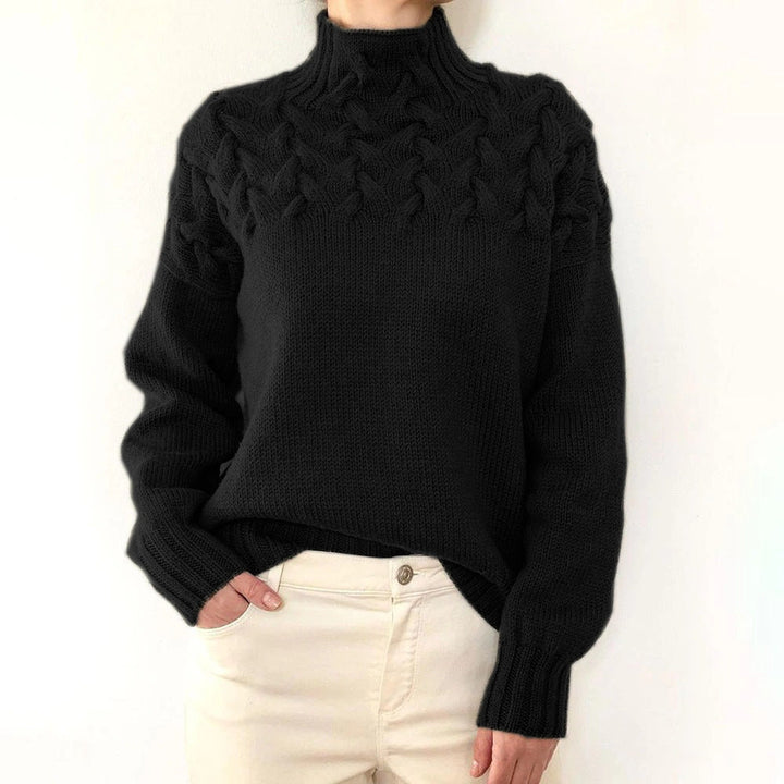 Cozy Turtleneck Knit Sweater